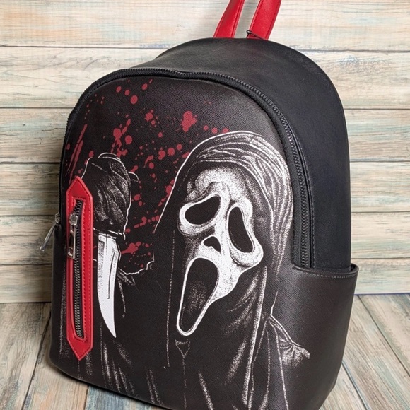 Ghost Face Mini Backpack BioWorld Backpack - Picture 2 of 4
